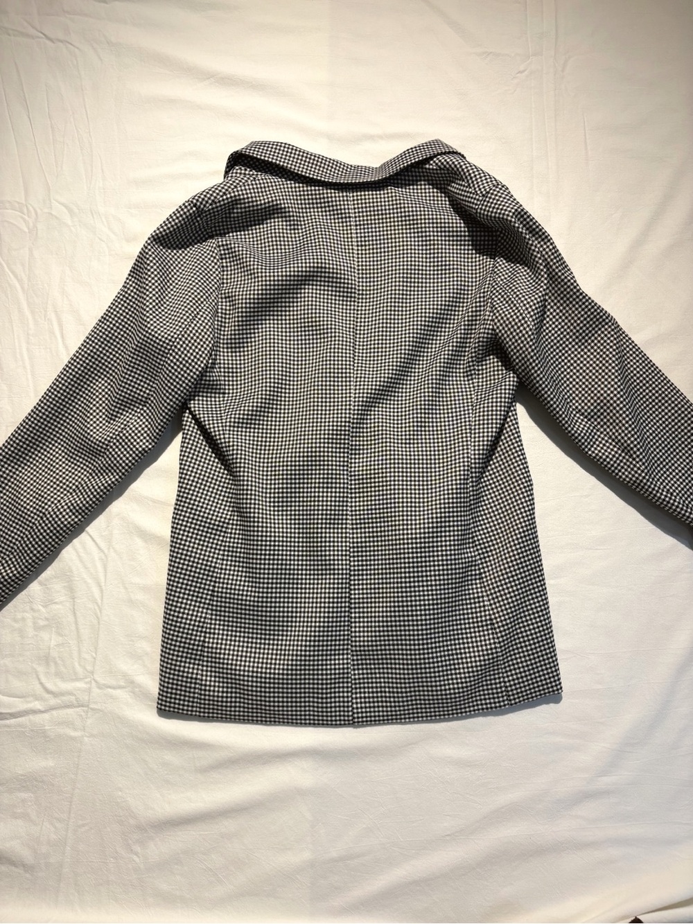Princess Polly Black and White Checked Blazer Jacket M/L - Picture 5 of 6